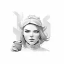 Barista  tattoo design idea