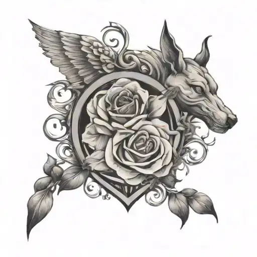 Proverbs 15:18 “Hot tempers cause arguments, but patience brings peace.” with a heart  tattoo design idea