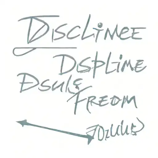  discipline equals freedom tattoo design idea