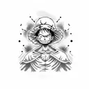 luffy  tattoo design idea