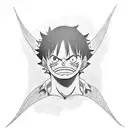 luffy  tattoo design idea