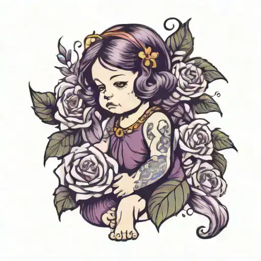 child in time deep purple  tattoo design idea