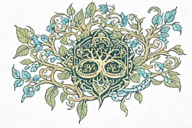 Live Oak hidden gem inside representing the client's tattoo design idea