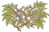 Live Oak hidden gem inside tattoo design idea