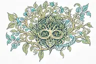 Live Oak hidden gem inside representing the client's tattoo design idea