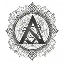 spectrum sound and nordic runes tattoo design idea