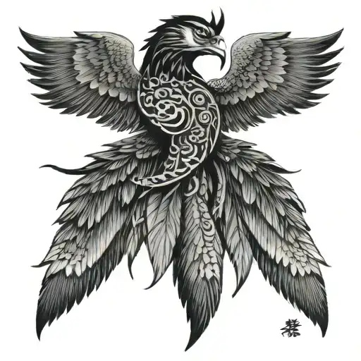 wing and dollar tattoo design idea