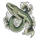 eel tattoo design idea