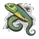 eel tattoo design idea