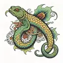 eel tattoo design idea