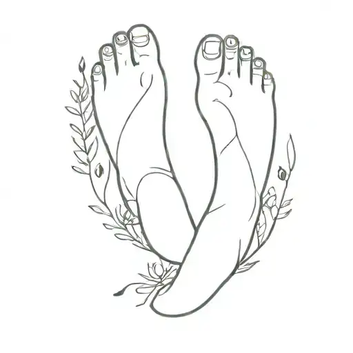 wandering sole tattoo design idea