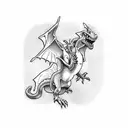 Charizard flying tattoo design idea