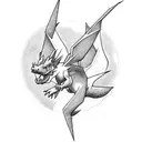 Charizard flying tattoo design idea