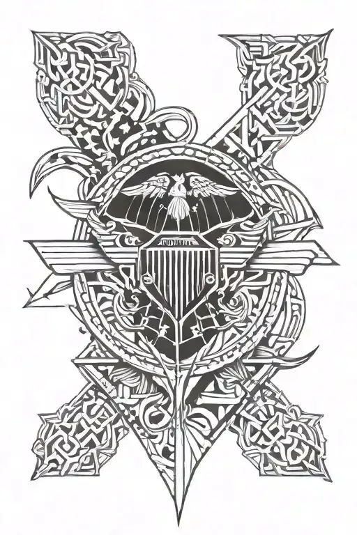 semper fi tattoo design idea