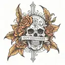 create a tattoo design based on the poem "Do not Stand at My Grave and Weep," tattoo design idea