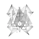 alchemy triangles tattoo design idea