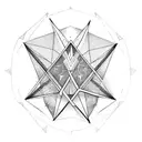 alchemy triangles tattoo design idea