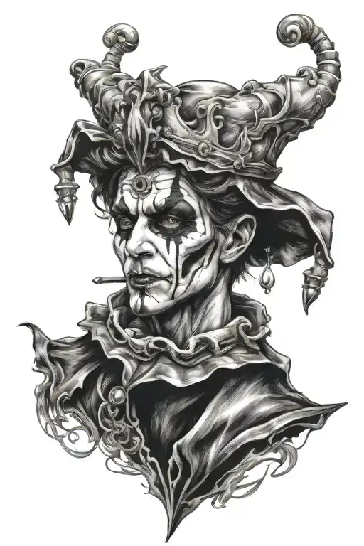 Yes, I look like a jester, but in my soul I am the king and the jester. tattoo design idea