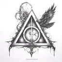 harry potter deathly hallows tattoo design idea