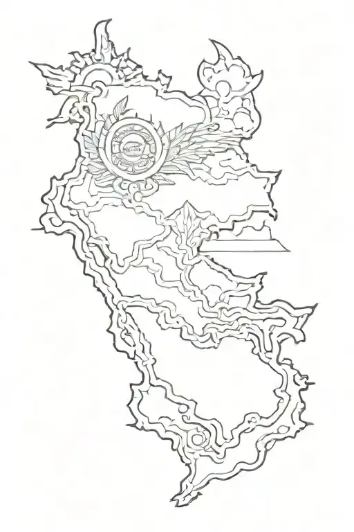 colombia themed tattoo tattoo design idea