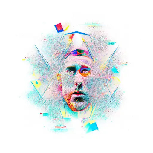 abstract adhd tattoo design idea