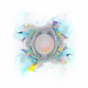 abstract adhd tattoo design idea