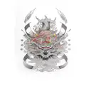 abstract adhd tattoo design idea