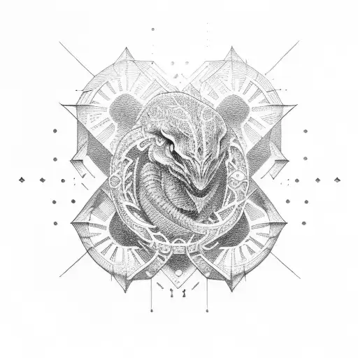 omega sign tattoo design idea