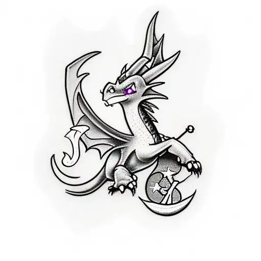spyro tattoo design idea