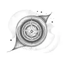 solar eclipse with Sempiternal logo tattoo design idea