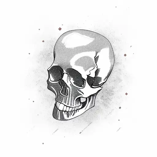Skull  tattoo design idea