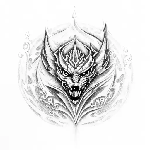 ice and fire mixed tattoo design idea