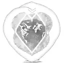 A heart-shaped globe with Canada and Brazil highlighted, showing the love across borders in a long-distance relationship tattoo design idea