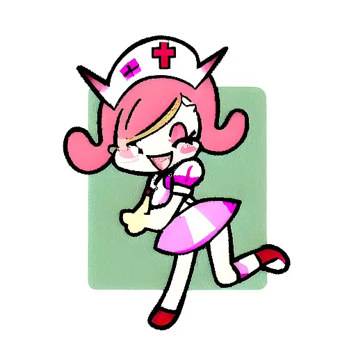 pin up nurse joy tattoo design idea