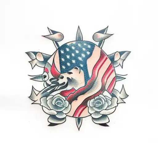 contemporary dance tattoo design idea