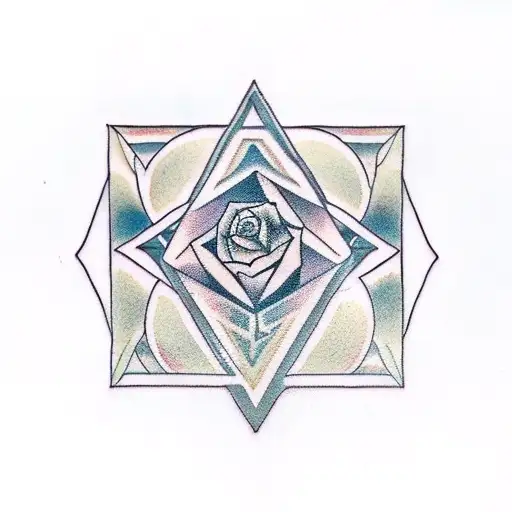 metatron's cube tattoo design idea