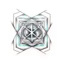 metatron's cube tattoo design idea
