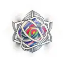 metatron's cube tattoo design idea