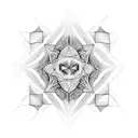 metatron's cube tattoo design idea