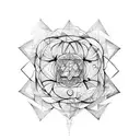 metatron's cube tattoo design idea