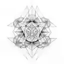 metatron's cube tattoo design idea