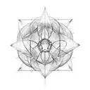 metatron's cube tattoo design idea