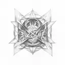metatron's cube tattoo design idea