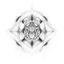 metatron's cube tattoo design idea