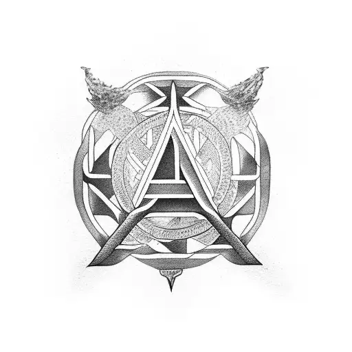 nordic lettering saying "Forth Eorlingas" with a rohan inspired house intwined  tattoo design idea