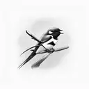 Swallow Bird tattoo design idea