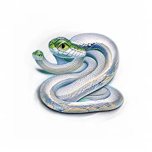 snake 777 liar  tattoo design idea