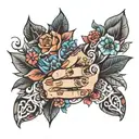 fancy fingernails  tattoo design idea