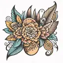 fancy fingernails  tattoo design idea