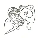 best friends Chris Tucker Jackie Chan Pisces Sagittarius tattoo design idea